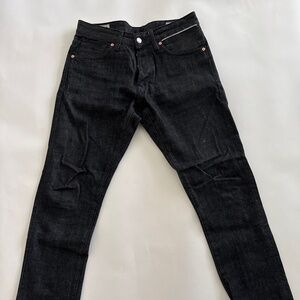 Benzak Denim Developers B-01 Slim Selvedge Jeans – 14oz Black Denim - 30W